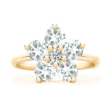 1.0 TCW Round April Diamond Lab Made Diamond- April Birthstone Engagement Ring 4