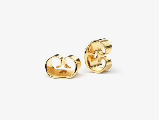 0.20 TCW Round Cut Moissanite Hoops Earrings in Gold 2