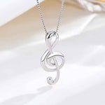 Round Cut Cubic Zirconia in 925 Sterling Silver Necklace 2