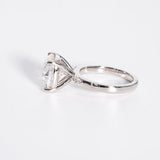 Stunning 4.50 CT Cushion Cut Moissanite Engagement Ring with Pave Design 4