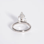 Stunning 3.0 CT Pear Cut Moissanite Engagement Ring with Solitaire Design 2