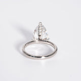 Stunning 3.0 CT Pear Cut Moissanite Engagement Ring with Solitaire Design 2