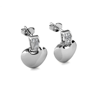 Round Cut Cubic Zirconia in 925 Sterling Silver Earrings