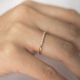 Stunning 0.3 TCW Round Moissanite Stones Full Eternity Wedding Band 6