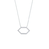 0.30 TCW Round Cut Moissanite Diamond Pendant Necklace in Solid Gold 1