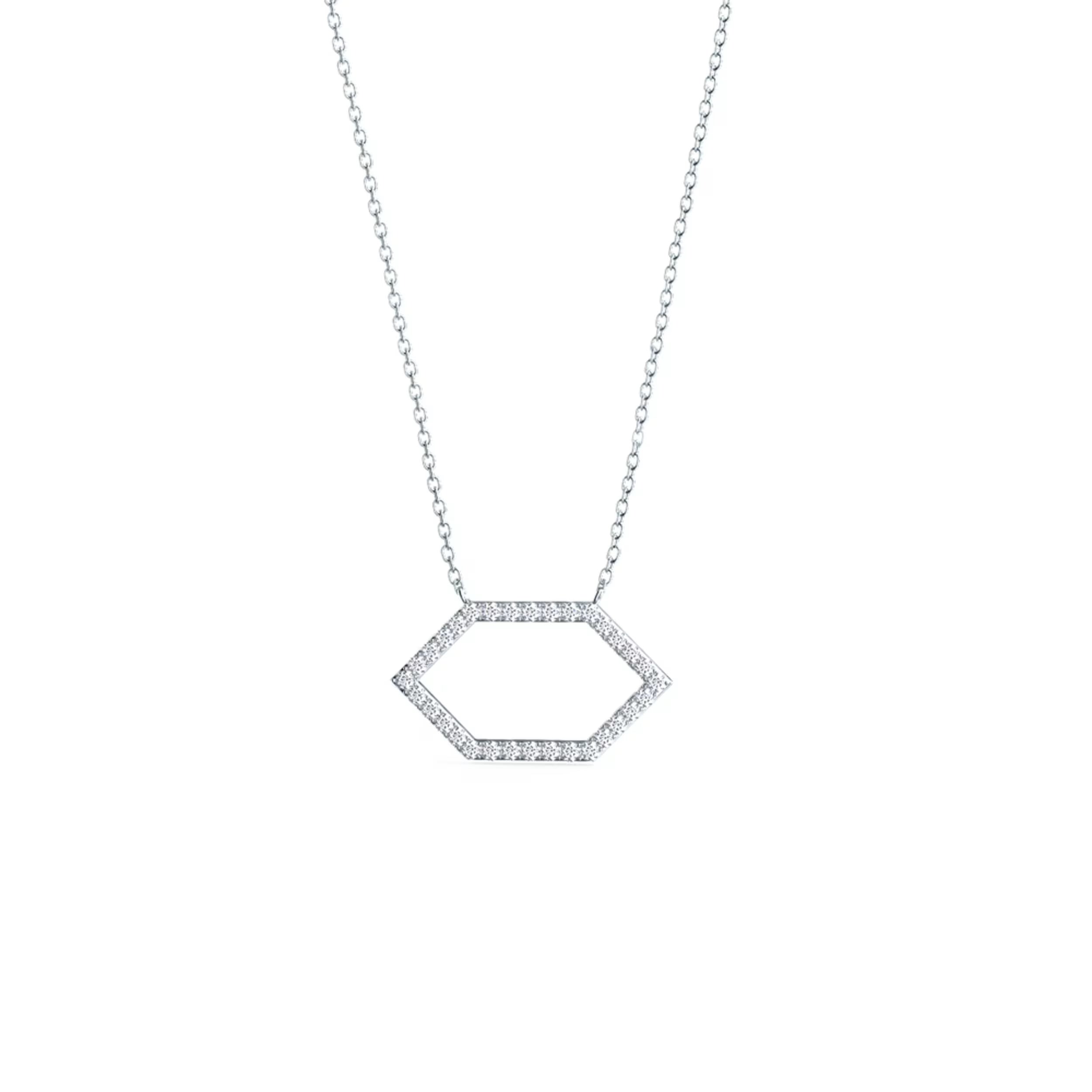 0.30 TCW Round Cut Moissanite Diamond Pendant Necklace in Solid Gold 1