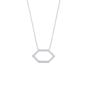 0.30 TCW Round Cut Moissanite Diamond Pendant Necklace in Solid Gold