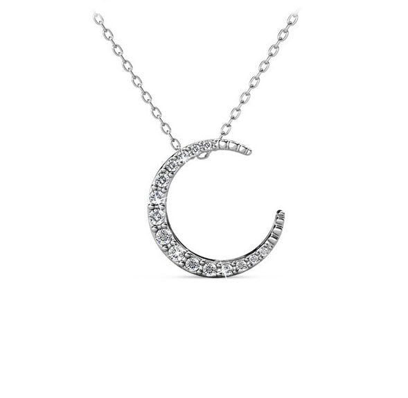 Round Cut Cubic Zirconia in 925 Sterling Silver Necklace 6