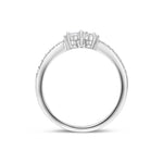 Stunning 0.3  TCW Round and Marquise Moissanite Stones Full Eternity Wedding Band 3