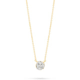 0.30 CT Marquise & Round Moissanite Diamond Cluster Pendant Necklace in Solid Gold 1