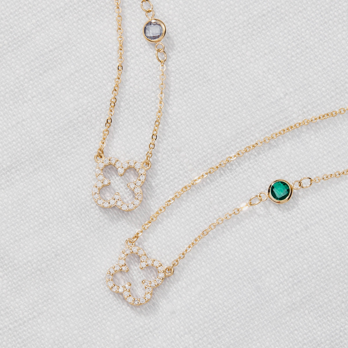 0.25CT Round Emerald Lab Made Diamond- May Birthstone Necklace 6