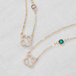 0.25CT Round Emerald Lab Made Diamond- May Birthstone Necklace 6