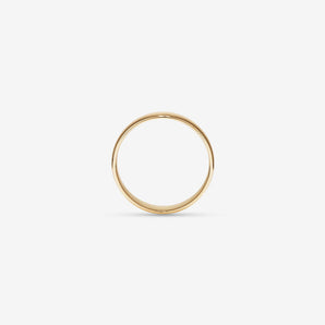 Lite Half Round Men's Wedding Band in Solid Gold