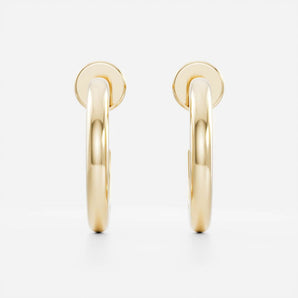 Classic Hoop Earrings in Gold