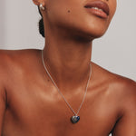 Round Cut Cubic Zirconia in 925 Sterling Silver Necklace 4