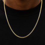 Polished Finish Cuban Silver Necklace For Him 2