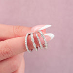 Stunning 0.4 TCW Round Moissanite Stones Full Eternity Wedding Band 7