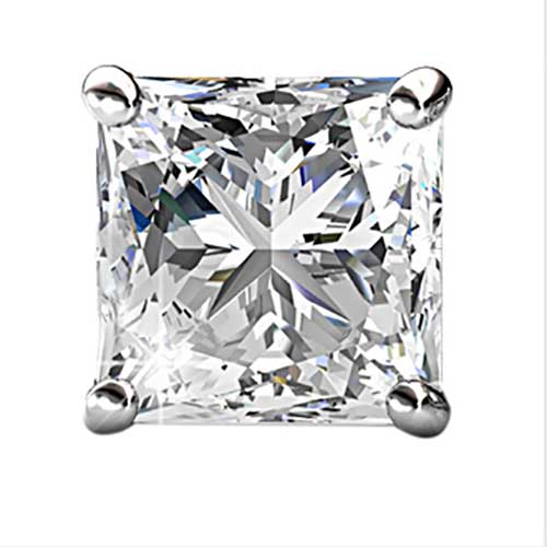Round Cut Cubic Zirconia in 925 Sterling Silver Earrings 3