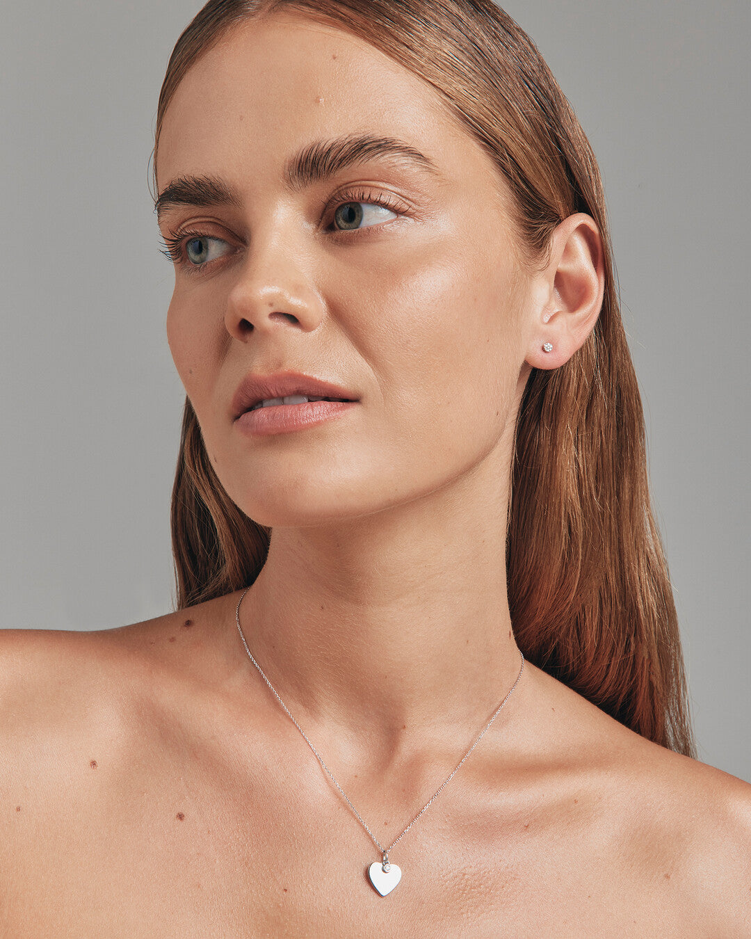 Round Cut Cubic Zirconia in 925 Sterling Silver Necklace 3