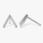 0.40 TCW Round Cut Moissanite Stud Earrings in Gold 3