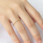 Stunning 0.2 TCW Round Moissanite Stones 5 Stones Wedding Bands 11