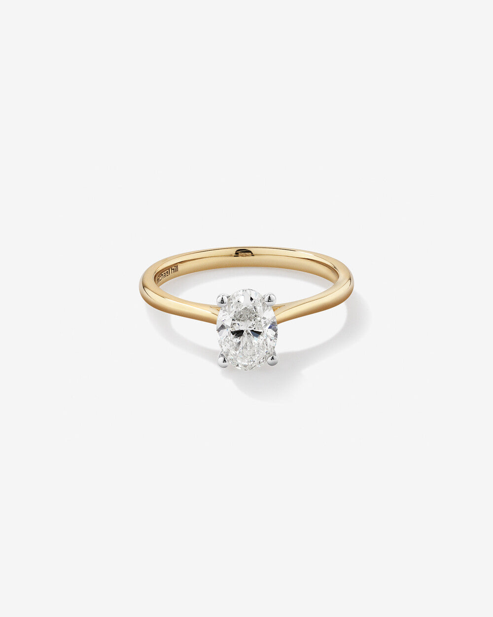 Stunning 1 CT Oval Moissanite Engagement Ring In Solitaire Design 1