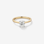 Stunning 1 CT Oval Moissanite Engagement Ring In Solitaire Design 1