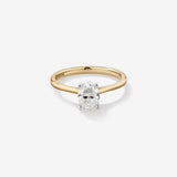 Stunning 1 CT Oval Moissanite Engagement Ring In Solitaire Design 1