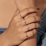 Stunning 0.50 CT Round Moissanite Engagement Ring with Solitaire Design 5
