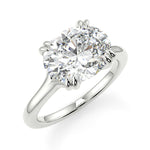 Stunning 2.85 CT East West Oval Moissanite Engagement Ring with Solitaire Design 6