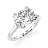 Stunning 2.85 CT East West Oval Moissanite Engagement Ring with Solitaire Design 6