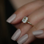 1.53 CT Radiant Solitaire CVD E/VVS2 Diamond Engagement Ring 13