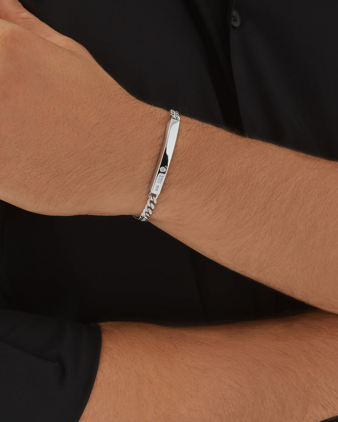 Round Cut Cubic Zirconia in 925 Sterling Silver Bracelet 4