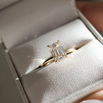 Stunning 1 CT Emerald Moissanite Engagement Ring with Solitaire Design 4