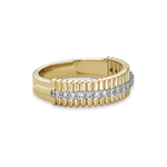 Stunning 0.3 TCW Round Moissanite Stones Twisted Wedding Band 3
