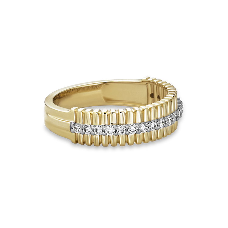 Stunning 0.3 TCW Round Moissanite Stones Twisted Wedding Band 3