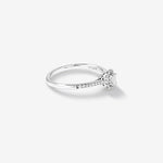 Stunning 0.2 CT Emerald Moissanite Engagement Ring with Pave & Halo Design 2