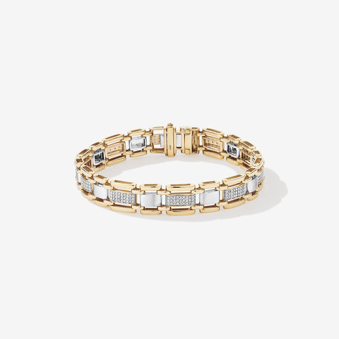 Round Cut Cubic Zirconia in 925 Sterling Silver Bracelet 1