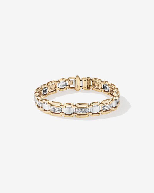 Round Cut Cubic Zirconia in 925 Sterling Silver Bracelet 1