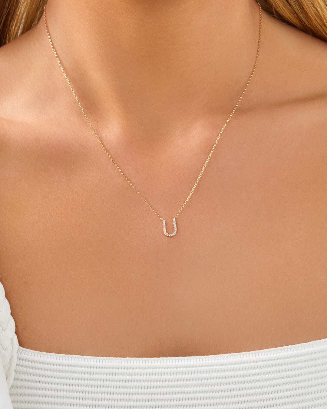 Round Cut Cubic Zirconia in 925 Sterling Silver Necklace 4
