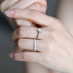 Stunning 0.2 TCW Round Moissanite Stones Half Eternity Wedding Bands 7