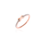 Stunning 0.30 TCW Round Moissanite Stones Infinity Wedding Band 1