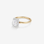 Stunning 1.46 CT Emerald Moissanite Engagement Ring with Halo Design 4