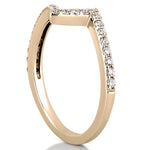 Stunning 0.26 TCW Round Moissanite Stones Unique Wedding Band 2