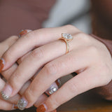 Stunning 1.0 - 2.0 CT Emerald Moissanite Engagement Ring with Solitaire Design 4