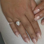 Stunning 1.0 CT Pear Moissanite Engagement Ring with Solitaire Design 4