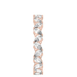 Stunning 1.92CT Pear Moissanite Stones Cluster Wedding Bands 9