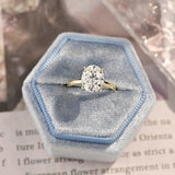 Stunning 3.0 CT Oval Moissanite Engagement Ring with Solitaire Design 9