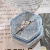 Stunning 3.0 CT Round Moissanite Engagement Ring with Cluster Design 9