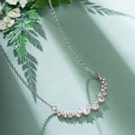 0.40 TCW Round Moissanite Diamond Cluster Pendant Necklace in Solid Gold 2